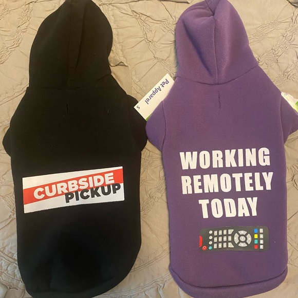 fab dog Other - 🔥3/$20 NWT 2 Fab Dog Hoodies Shirts Curbside  Pickup & Working Remotely Today-S